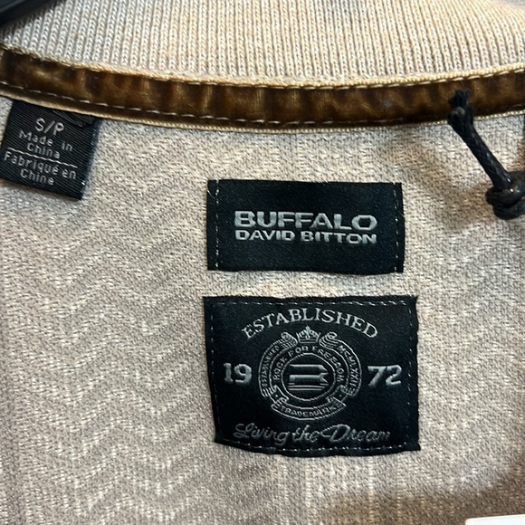 BUFFALO DAVID BITTON
Walsh Button-Front Beige Short Sleeve knit Shirt Size S - Picture 8 of 11